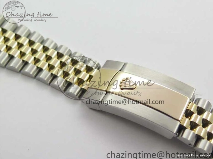 AAA Replica Watches SS Dial Wrapped WWF SS YG 41 Crystals DateJust 3128 on A YG Bracelet SoftTouch Edition Jubilee Best Wrapped Makers 126333 Black 0117